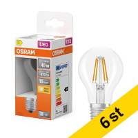 LED lampa E27 | A60 klar | 2700K | 3,4W (40W) [Osram] 6st LOS01824