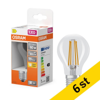 LED lampa E27 | A60 klar | 2700K | 5,9W (60W) [Osram] 6st LOS01828