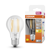 LED lampa E27 | A60 klar | 2700K | 7,5W (75W) [Osram] LOS00080