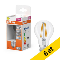 LED lampa E27 | A60 klar | 4000K | 5,9W (60W) [Osram] 6st LOS01830