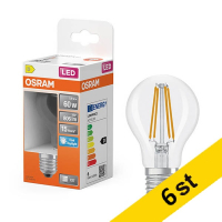 LED lampa E27 | A60 klar | 6500K | 5,9W (60W) [Osram] 6st LOS02123