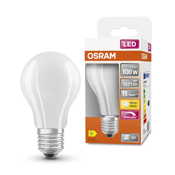Osram LED lampa E27 | A60 matt | 2700K | 11W (100W) dimbar [Osram]  LOS00052 - 1