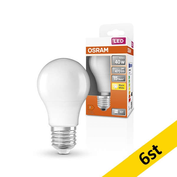 LED lampa E27 | A60 matt | 2700K | 4,9W (40W) [Osram] 6st LOS00117 - 1