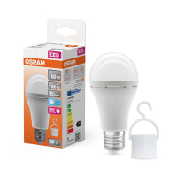 Osram LED lampa E27 | A60 matt | Uppladdningsbar | 4000K | 8W (60W) [Osram]  LOS00766