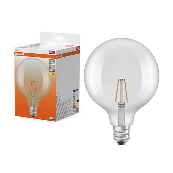 LED lampa E27 | G125 klar | 2700K | 1,8W (25W) [Osram] LOS02200 - 1