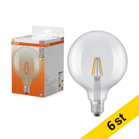 LED lampa E27 | G125 klar | 2700K | 3,4W (40W) [Osram] 6st LOS02203