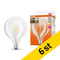 Osram LED lampa E27 | G125 klar | 2700K | 7W (60W) dimbar 6st [Osram]  LOS00369