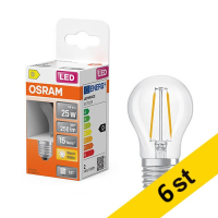 LED lampa E27 | G45 klar | 2700K | 1,8W (25W) [Osram] 6st LOS01890