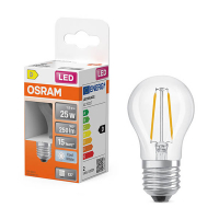 LED lampa E27 | G45 klar | 4000K | 1,8W (25W) [Osram] LOS02162