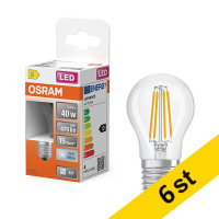 LED lampa E27 | G45 klar | 4000K | 3,4W (40W) [Osram] 6st LOS02167