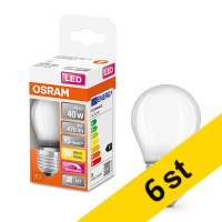 Osram LED lampa E27 | G45 matt | 2700K | 4,8W (40W) dimbar 6st [Osram]  LOS00171
