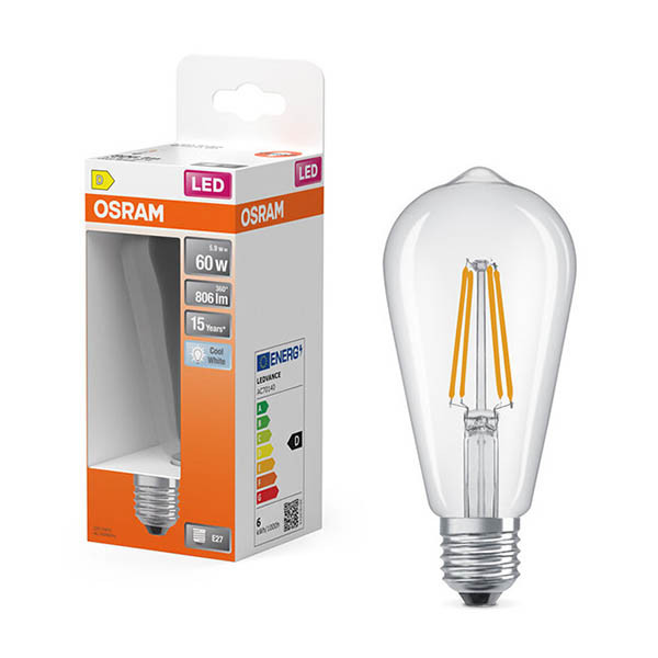 LED lampa E27 | ST64 klar | 4000K | 5,9W (60W) [Osram] LOS02208 - 1