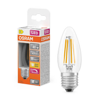 LED lampa E27 Dimbar | B35 klar | 2700K | 3,4W (40W) [Osram] LOS02130