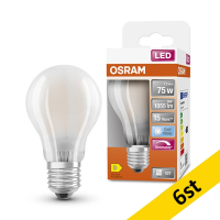 LED lampa E27 dimbar | A60 matt | 4000K | 7,5W (75W) [Osram] 6st LOS00051
