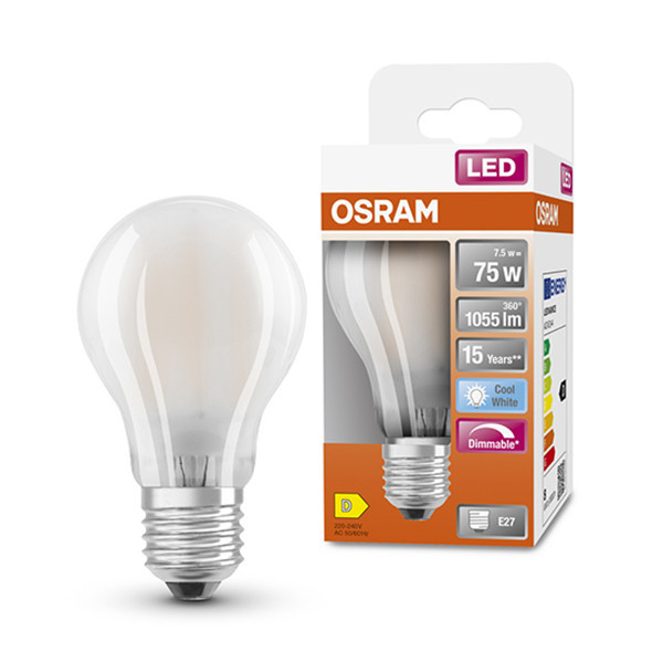 LED lampa E27 dimbar | A60 matt | 4000K | 7,5W (75W) [Osram] LOS00050 - 1