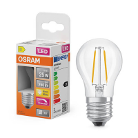LED lampa E27 dimbar | G45 klar | 2700K | 1,8W (25W) [Osram] LOS01867