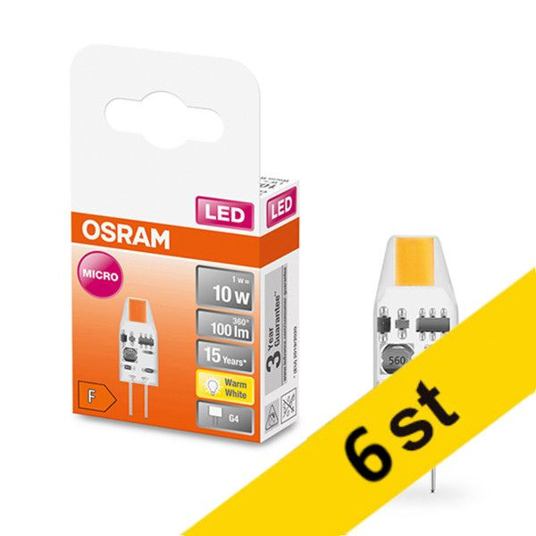 LED lampa G4 | COB | 2700K | 1W (10W) [Osram] | 6st LOS00309 - 1