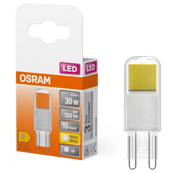 LED lampa G9 | COB | 2700K | 2,6W (30W) [Osram] LOS01117 - 1