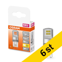 LED lampa G9 | klar | 2700K | 1,9W (20W) [Osram] | 6st LOS00329
