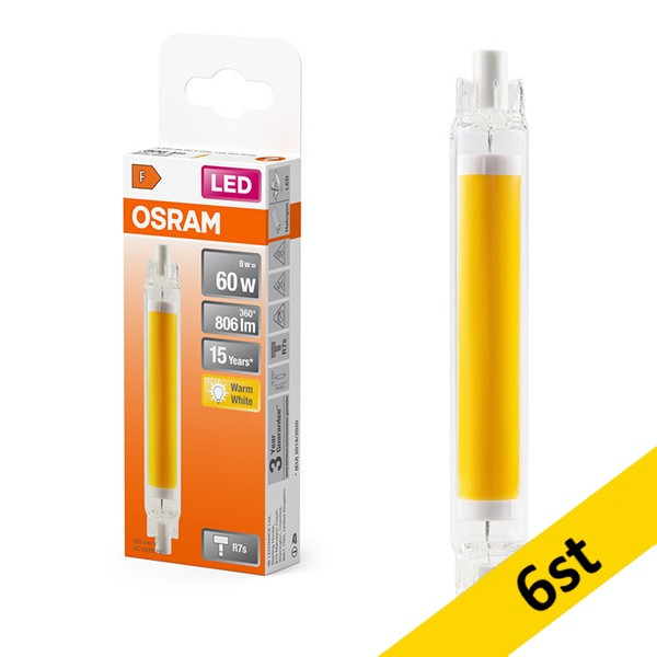 LED lampa R7S | 2700K | 8W (60W) [Osram] 6st LOS01782 - 1