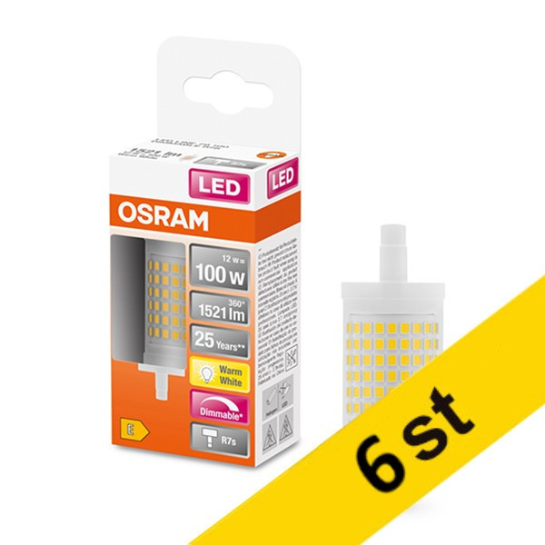 LED lampa R7S dimbar | 2700K | 12W (100W) [Osram] 6st LOS00347 - 1
