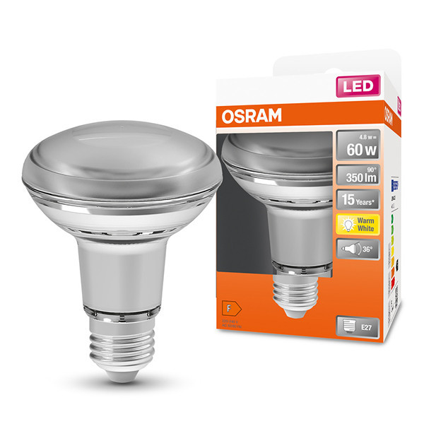 LED reflektorlampa E27 | R80 | 2700K | 4,8W (60W) [Osram] LOS01371 - 1