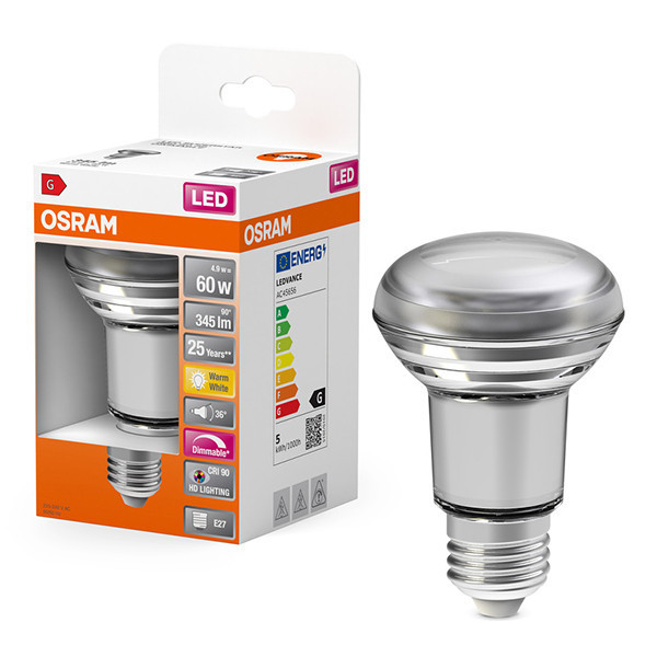 LED reflektorlampa E27 dimbar | R80 | 2700K | | 4,9W (60W) [Osram] LOS01353 - 1