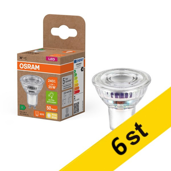 LED spotlight GU10 | 2700K | 1,3W (35W) [Osram] | 6st LOS00749 - 1