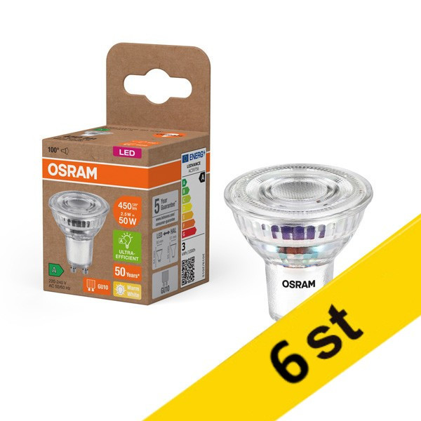 LED spotlight GU10 | 2700K | 2W (50W) [Osram] | 6st LOS00753 - 1