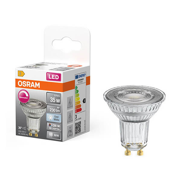 LED spotlight GU10 dimbar | 4000K | 2,4W (35W) [Osram] LOS01919 - 1