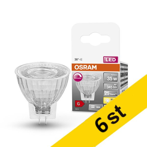 Osram LED spotlight GU4 | MR11 | 2700K | 4.5W (35W) dimbar 6st [Osram]  LOS00301 - 1