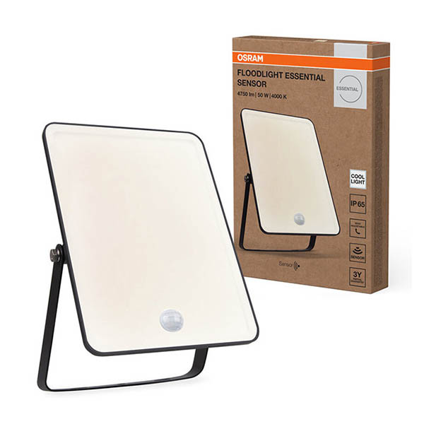 LED strålkastare med sensor 50W | 4000K | 4500lm | IP65 [Osram] LOS02068 - 1
