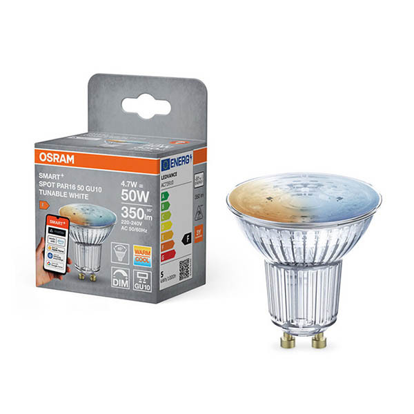 Smart spotlight GU10 dimbar | PAR16 | 2700-6500K | 4.7W (50W) [Osram] LOS02009 - 1