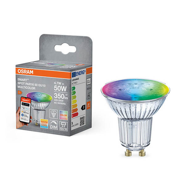 Smart spotlight GU10 dimbar | PAR16 | RGB + 2700-6500K | 4.7W (50W) [Osram] LOS02010 - 1