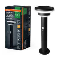 Solcellspollare Endura Double Circle | 6W | sensor | IP44 | 40cm [Osram] LOS02097