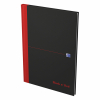 Anteckningsbok A4 linjerat | 96 ark | Oxford Black n' Red 260008 - 2