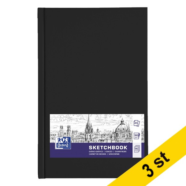 Anteckningsbok A5 blank | Oxford | 96 ark | 3st 260277 - 1