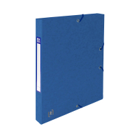 Oxford Dokumentbox med gummiband | 25mm | Oxford elastobox Top File+ | blå 400114361 260101