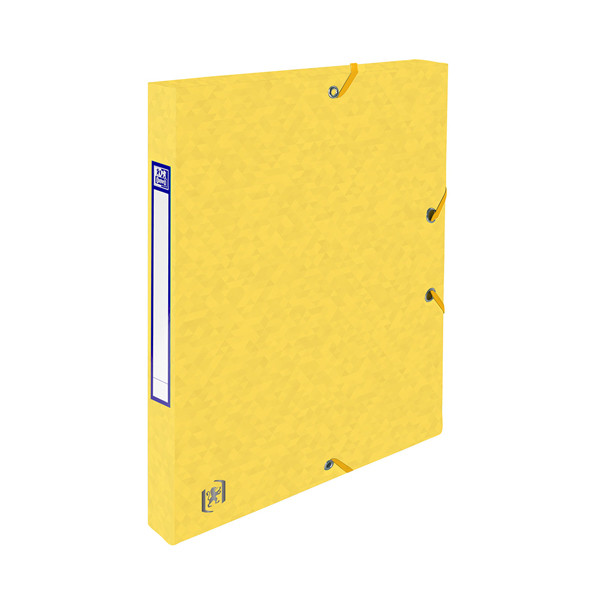 Oxford Dokumentbox med gummiband | 25mm | Oxford elastobox Top File+ | gul 400114362 260102 - 1