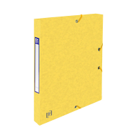 Oxford Dokumentbox med gummiband | 25mm | Oxford elastobox Top File+ | gul 400114362 260102
