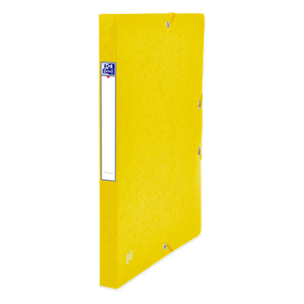 Oxford Dokumentbox med gummiband | 25mm | Oxford elastobox Top File+ | gul 400114362 260102 - 2