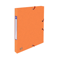 Oxford Dokumentbox med gummiband | 25mm | Oxford elastobox Top File+ | orange 400114364 260104