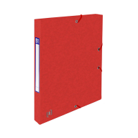 Oxford Dokumentbox med gummiband | 25mm | Oxford elastobox Top File+ | röd 400114365 260105