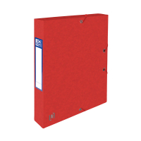 Oxford Dokumentbox med gummiband | 40mm | Oxford elastobox Top File+ | röd 400114372 260111