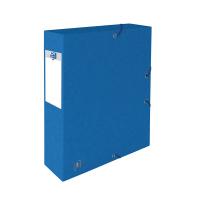 Oxford Dokumentbox med gummiband | 60mm | Oxford elastobox Top File+ | blå 400114376 260113
