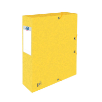 Oxford Dokumentbox med gummiband | 60mm | Oxford elastobox Top File+ | gul 400114377 260114