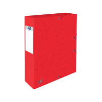 Oxford Dokumentbox med gummiband | 60mm | Oxford elastobox Top File+ | röd 400114380 260117
