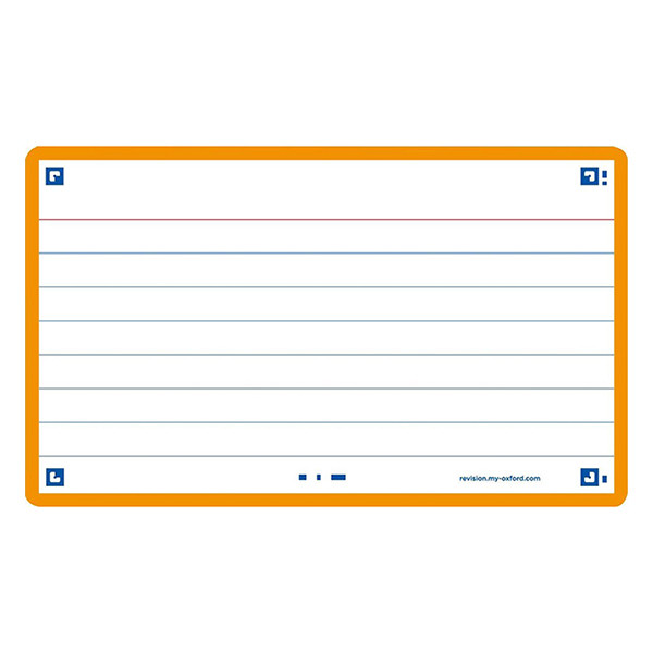 Oxford Skrivkort | orange | A7 | Oxford | 80st 400133882 260199 - 1