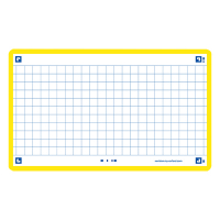 Skrivkort A7 gul (rutig) | Oxford | 80st 260207