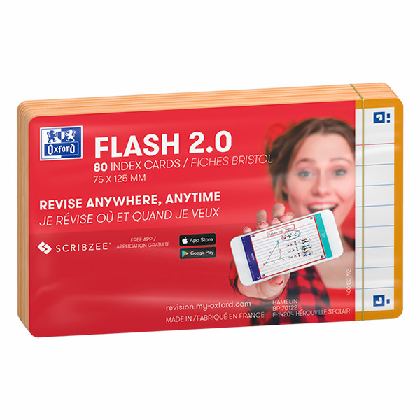 Skrivkort A7 orange | Oxford | 80st 260199 - 2